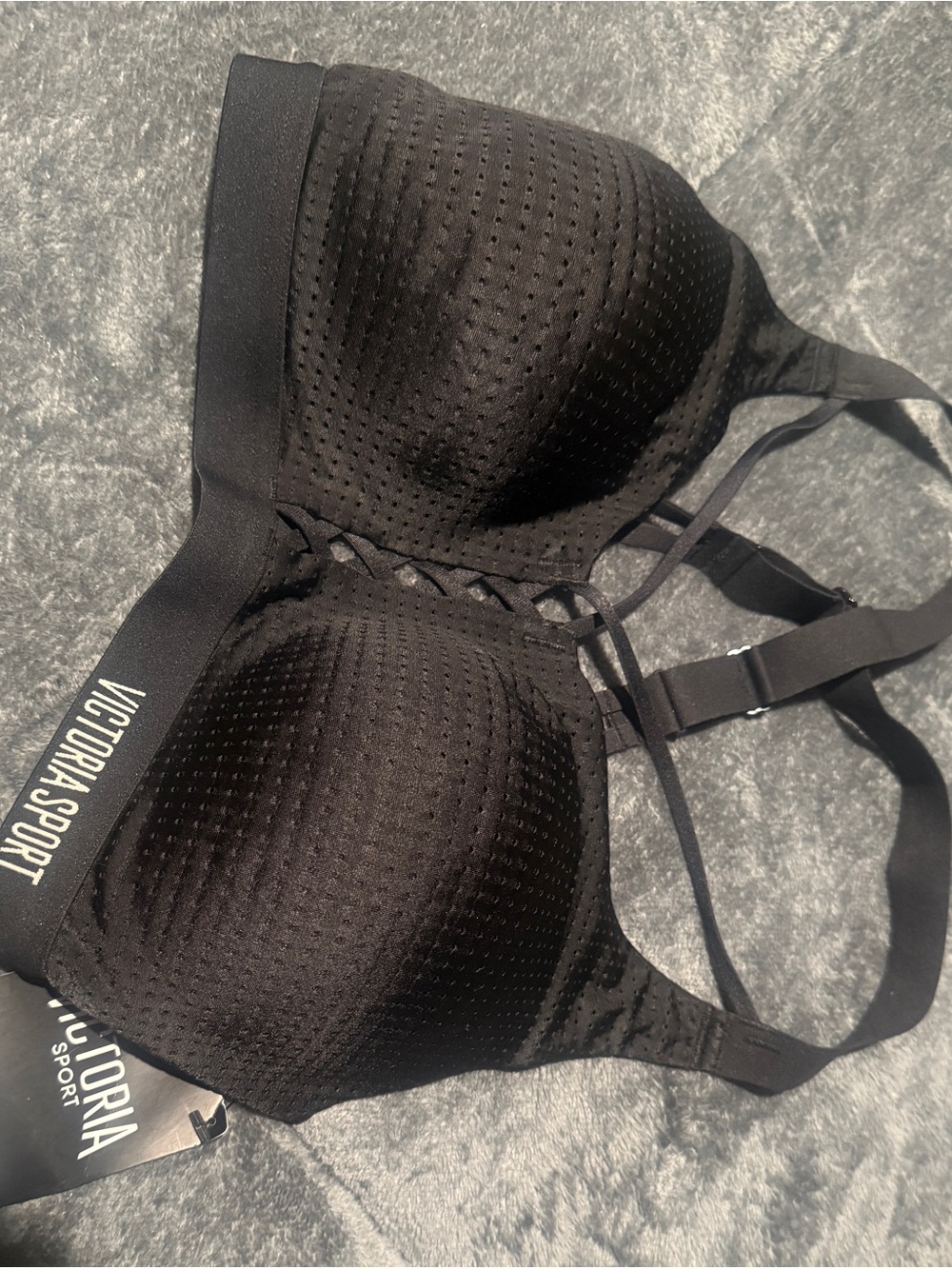 Victoria Sport Black Seamless Padded Sports Bra